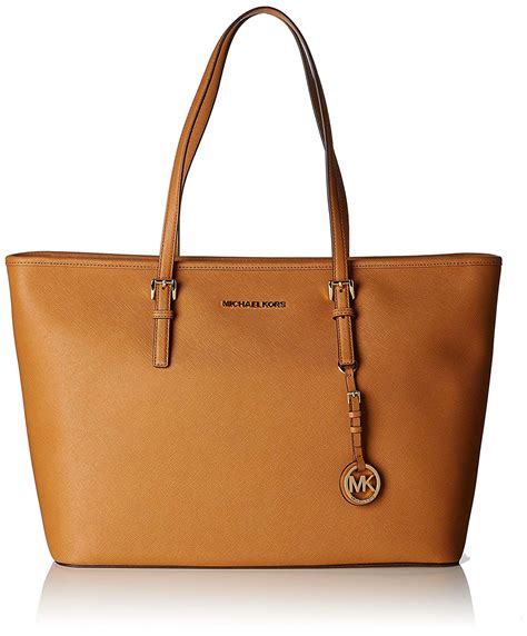 michael kors jet set ew top zip tote|Michael Kors saffiano tote.